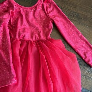 Cat & Jack red dress with sparkles and tulle